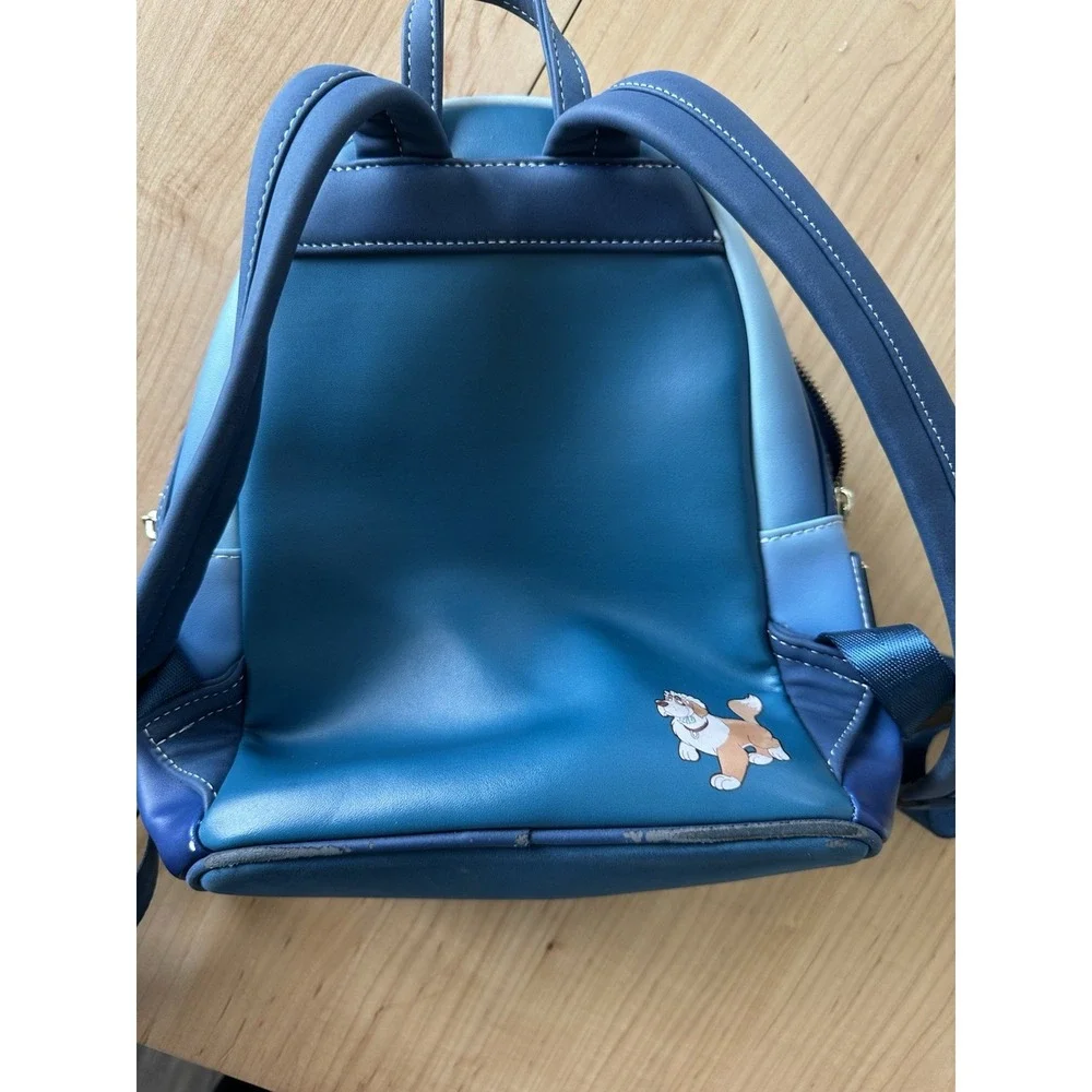 Loungefly Disney Peter Pan Second Star Glow In The Dark Mini Backpack Blue